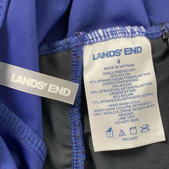Lands' End one-Piece Tank Style Swimsuit size 8 - Picture 5 of 8